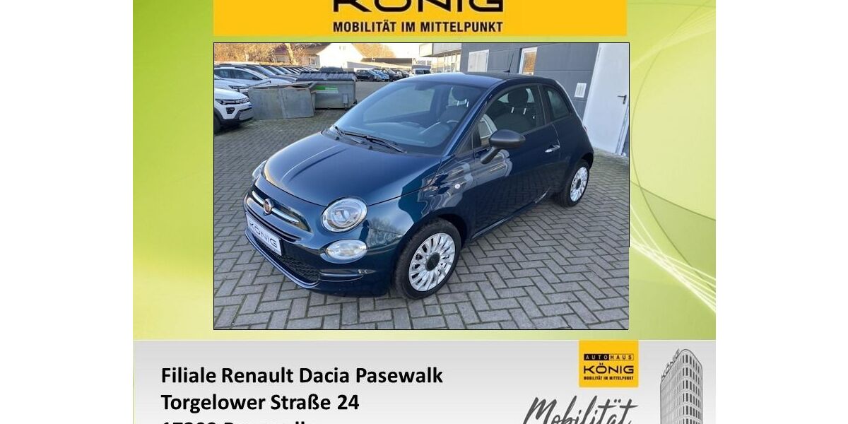 Fiat 500 15.818 km 11.995 &euro; Pasewalk 17309