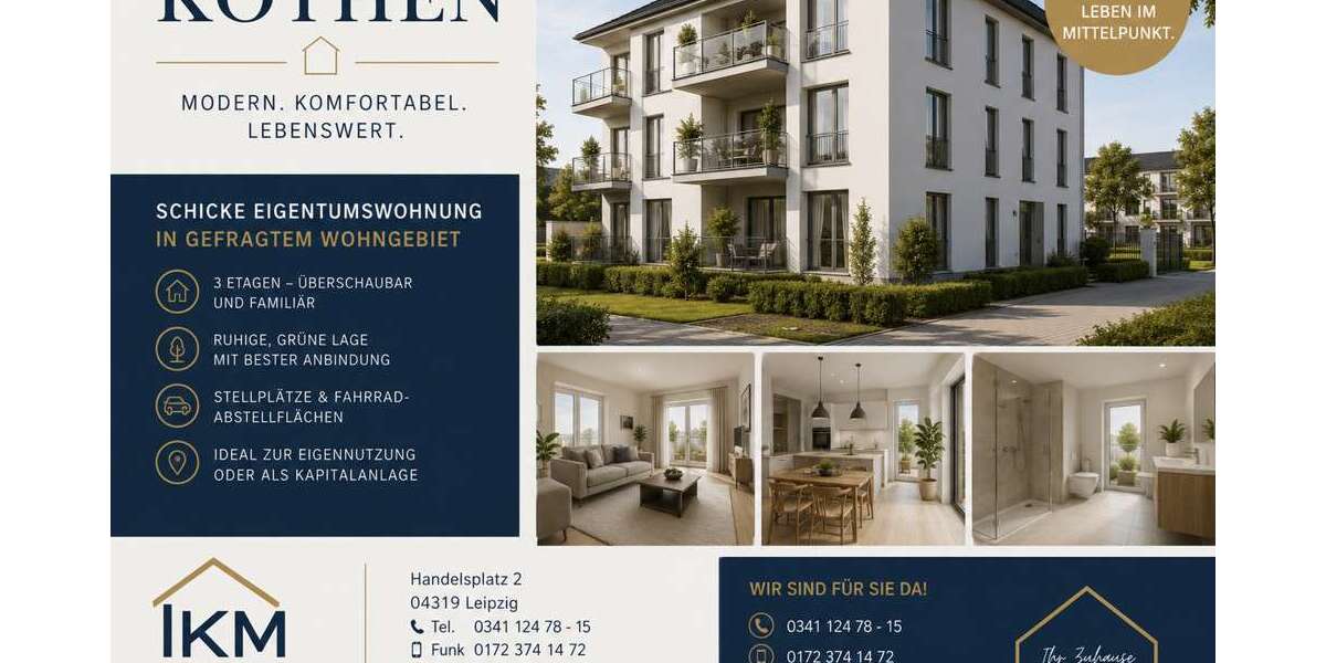 Etagenwohnung Köthen - 2 Zimmer, 52 m&sup2;, 78.500&euro; | Angebot:26994049