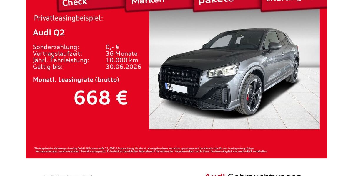 Audi Q2 1.890 km 48.480 &euro; Hamburg 22419