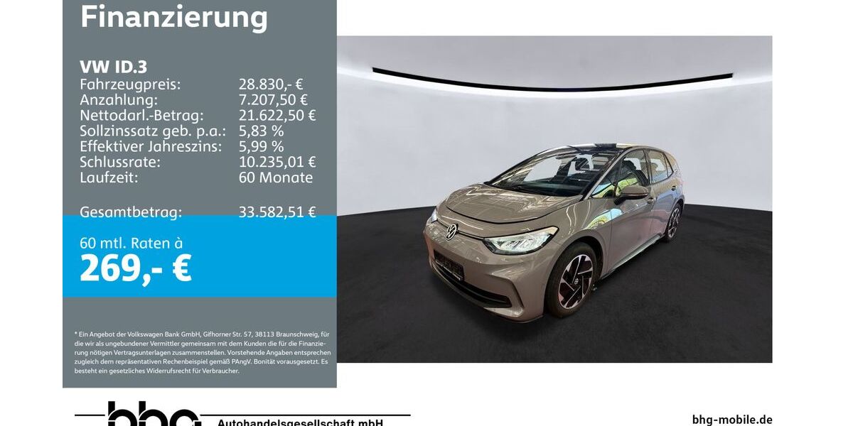 VW ID.3 22.056 km 28.830 &euro; Freiburg 79115