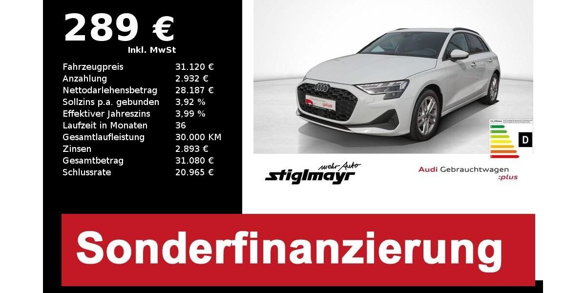 Audi A3 7.415 km 29.640 &euro; Pfaffenhofen 85276