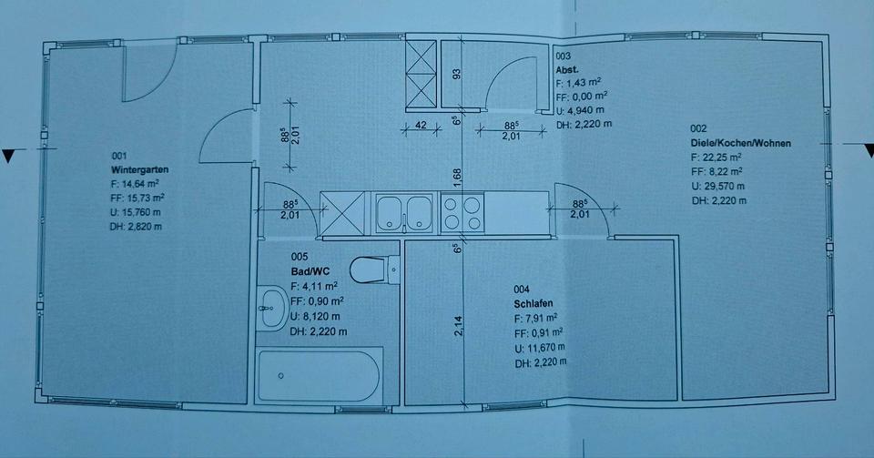 Bungalow Berlin Treptow-Köpenick - 2.5 Zimmer, 55 m&sup2;, 1.400&euro; | Angebot:25365578