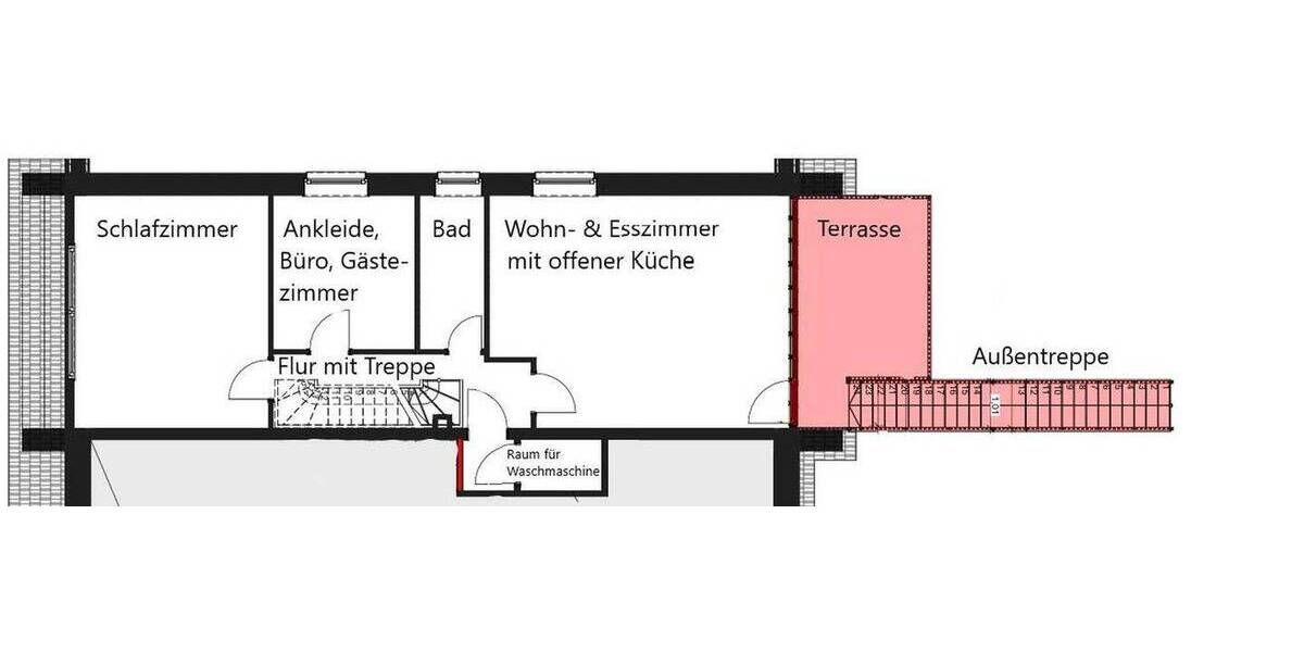 Etagenwohnung Georgsmarienhütte Holsten-Mündrup - 4 Zimmer, 84 m&sup2;, 890&euro; | Angebot:26851622