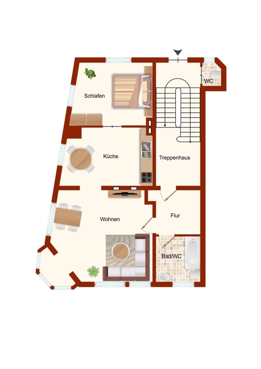 Dreifamilienhaus mit 2 freien Wohnungen und Potenzial