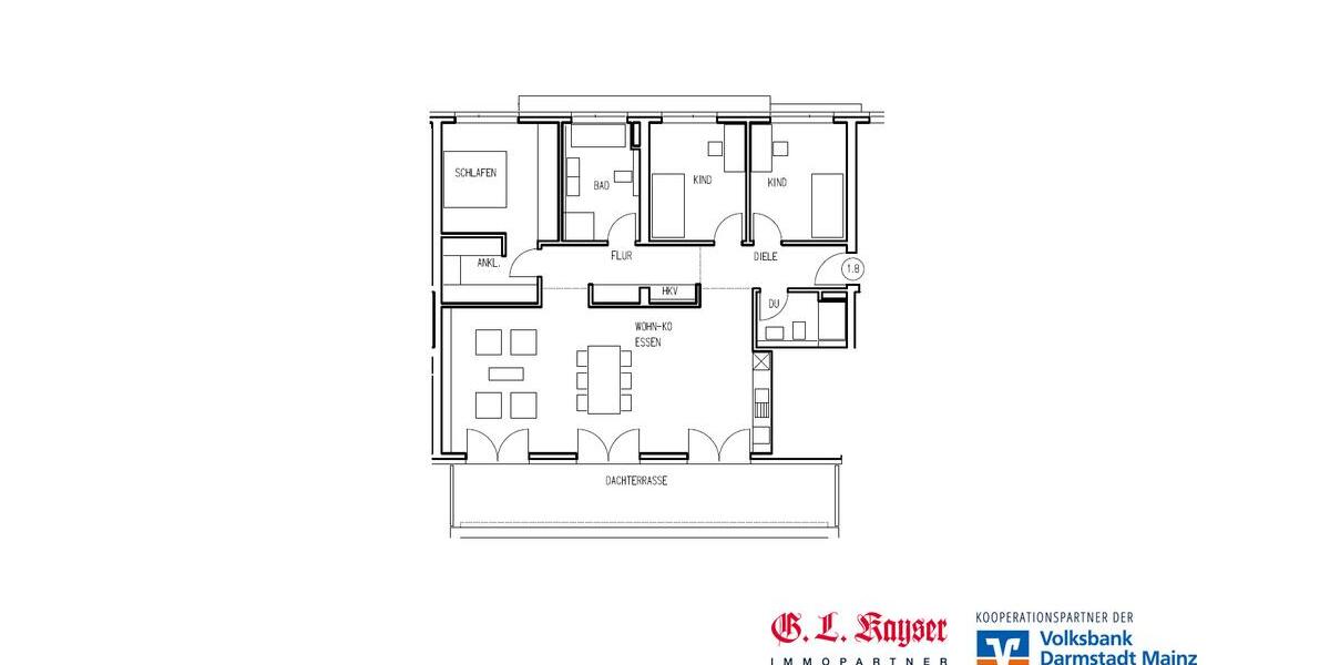Einfamilienhaus Wiesbaden Mainz-Kastel - 4 Zimmer, 131 m&sup2;, 2.300&euro; | Angebot:26676754