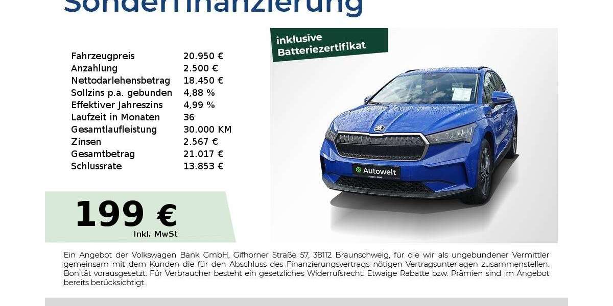 Skoda Enyaq 23.950 km 20.950 &euro; Lauf an der Pegnitz 91207