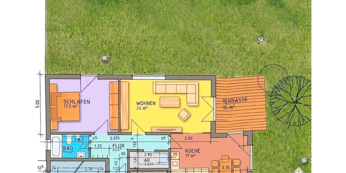 Erdgeschoßwohnung Sennfeld - 2 Zimmer, 79 m&sup2;, 324.000&euro; | Angebot:26697408