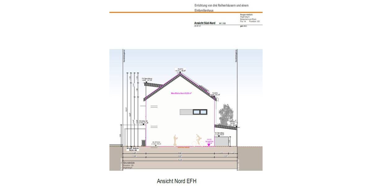 Reihenendhaus Biebesheim am Rhein - 3 Zimmer, 101 m&sup2;, 399.600&euro; | Angebot:25778263