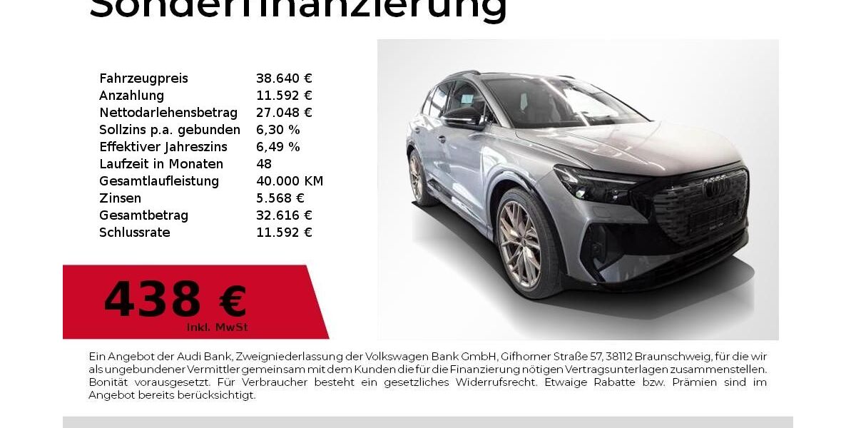 Audi Q4 e-tron 50.400 km 36.440 &euro; Nürnberg 90411