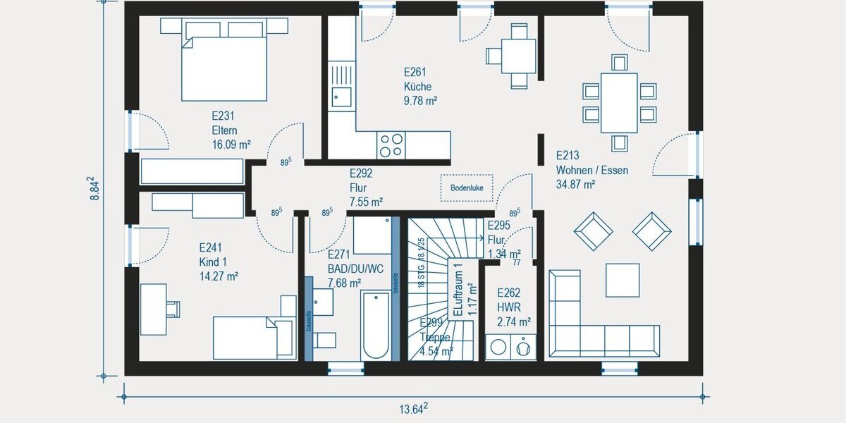Modernes Generationenhaus für Familien - Flexibel und Komfortabel - Zweifamilienhaus Postbauer-Heng | Angebot:27337651