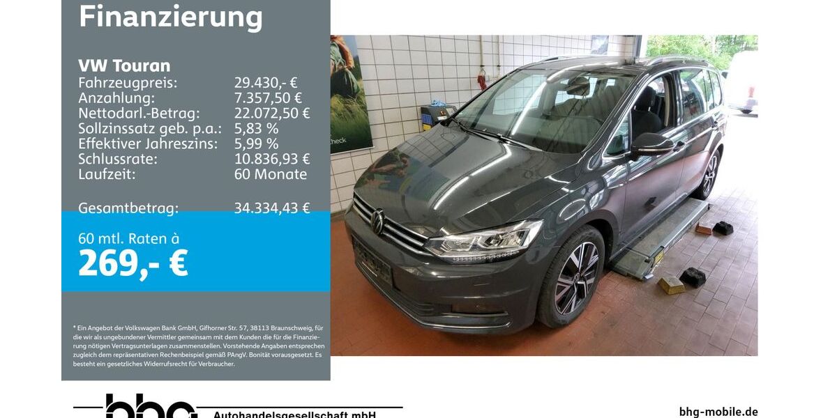 VW Touran 80.100 km 29.430 &euro; Reutlingen 72770