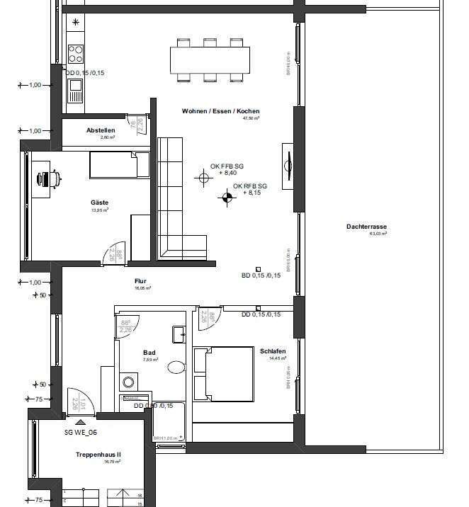 Wohnung zum Mieten in Linden 1.540 € 128.07 m²