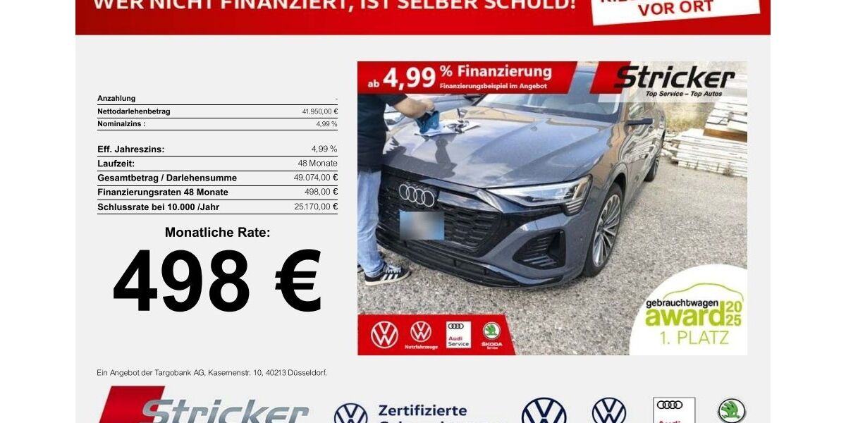 Audi Q8 e-tron 38.491 km 41.949 &euro; Horn-Bad Meinberg 32805
