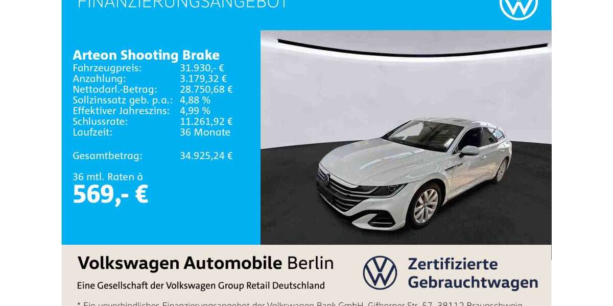 VW Arteon 61.293 km 31.930 &euro; Berlin 12681
