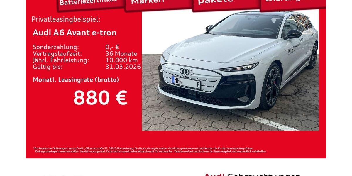 Audi A6 e-tron 4.995 km 79.885 &euro; Hamburg 22529