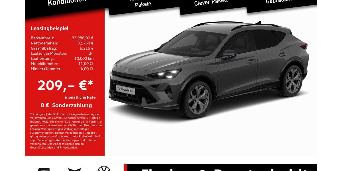 Cupra Formentor 20.153 km 33.988 &euro; Lohmar 53797