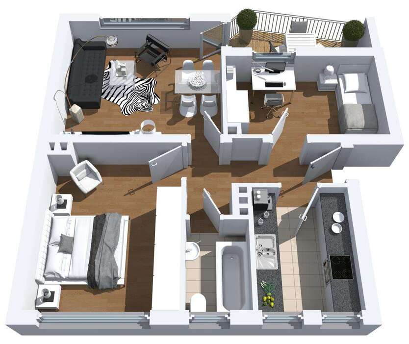 Wohnung zum Mieten in Herne 479 € 56.09 m² 3 zimmer