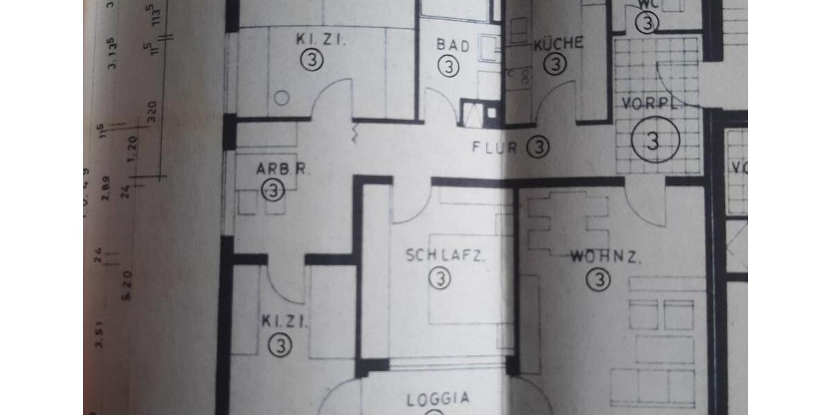 Etagenwohnung Ulm Donautal - 5 Zimmer, 92 m&sup2;, 325.000&euro; | Angebot:26834058