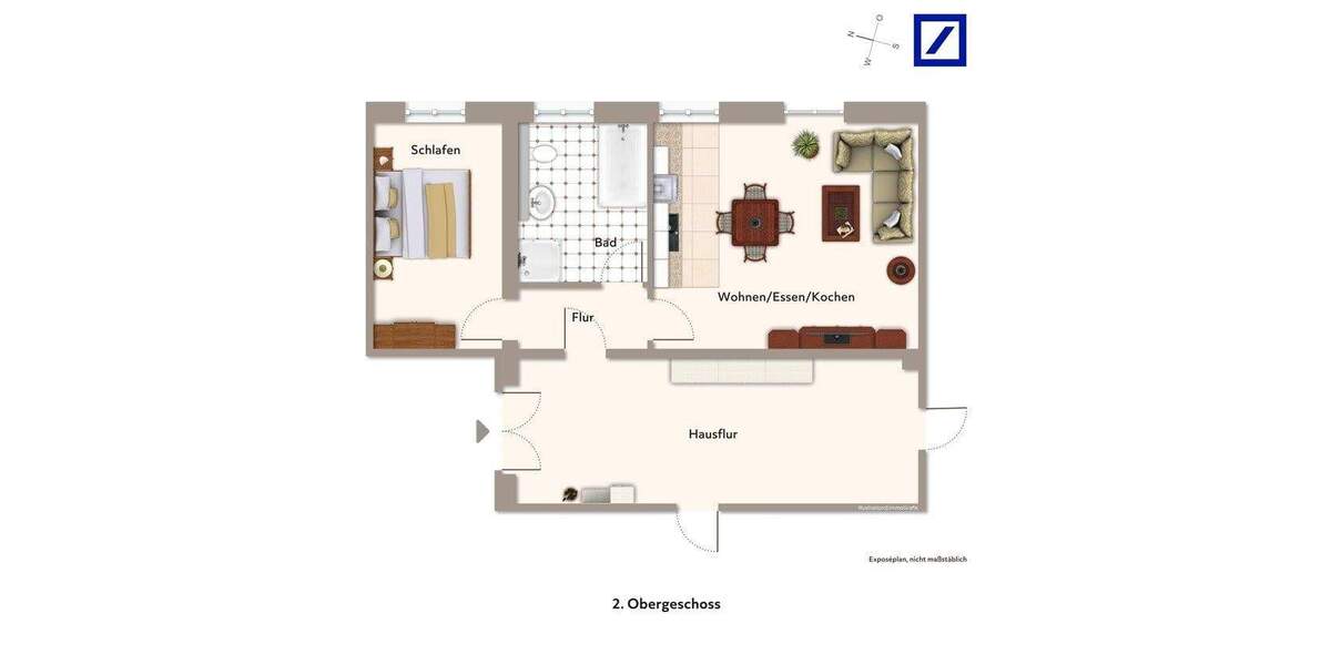 Etagenwohnung Karlshagen - 2 Zimmer, 42 m&sup2;, 190.000&euro; | Angebot:25401758