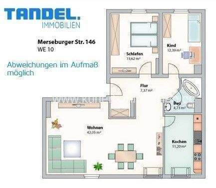 Zimmer Halle (Saale) Damaschkestraße - 3 Zimmer, 94 m&sup2;, 685&euro; | Angebot:26289958