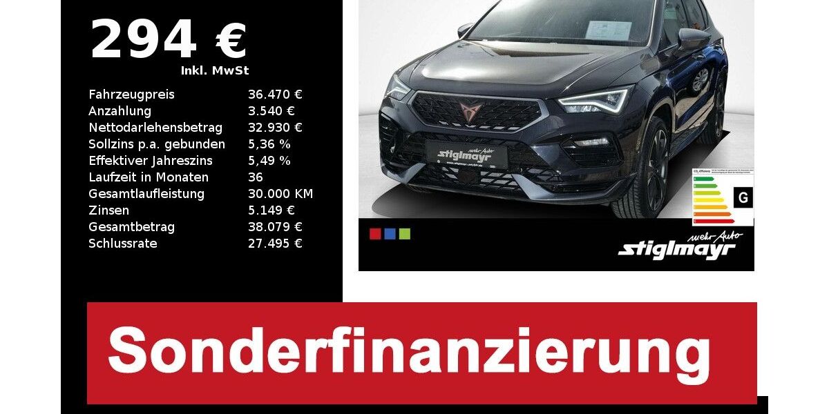 Cupra Ateca 20.104 km 36.470 &euro; Pfaffenhofen/Ilm 85276