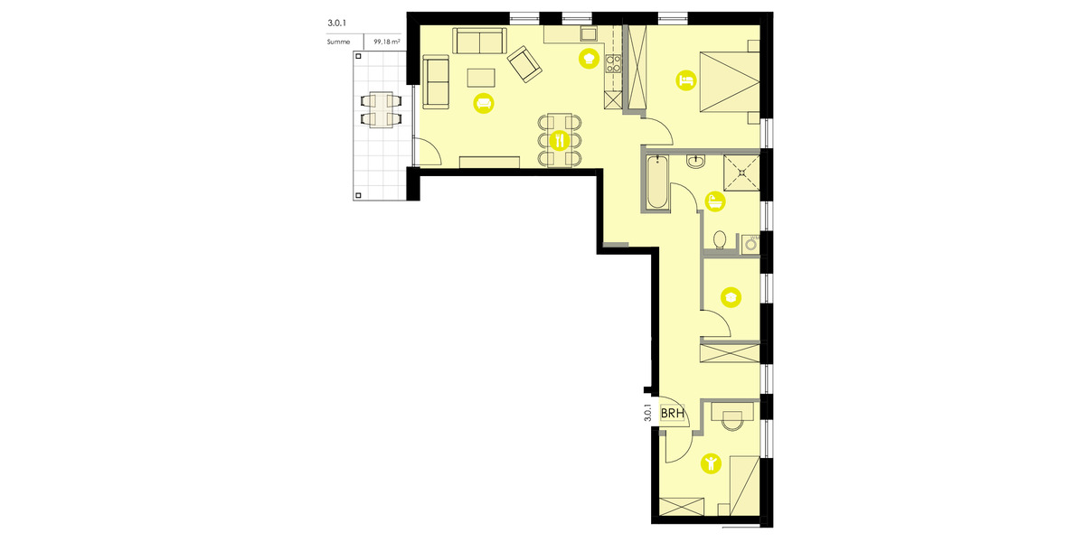 Terrassenwohnung Weißenburg i. Bay. Weißenburg - 3 Zimmer, 491.000&euro; | Angebot:25739424