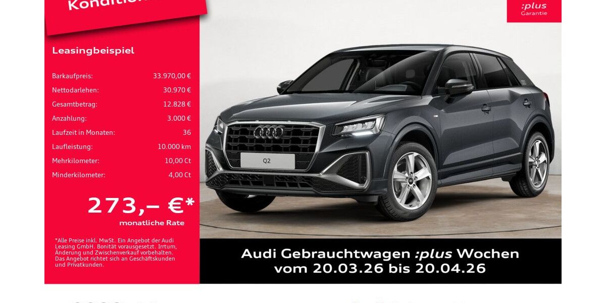 Audi Q2 6.299 km 33.970 &euro; Potsdam 14482