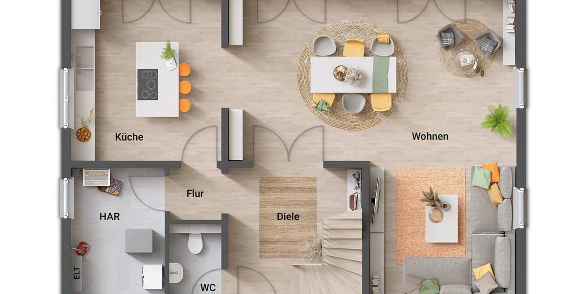 Einfamilienhaus Kirchlengern Klosterbauerschaft - 5 Zimmer, 158 m&sup2;, 405.250&euro; | Angebot:26108148