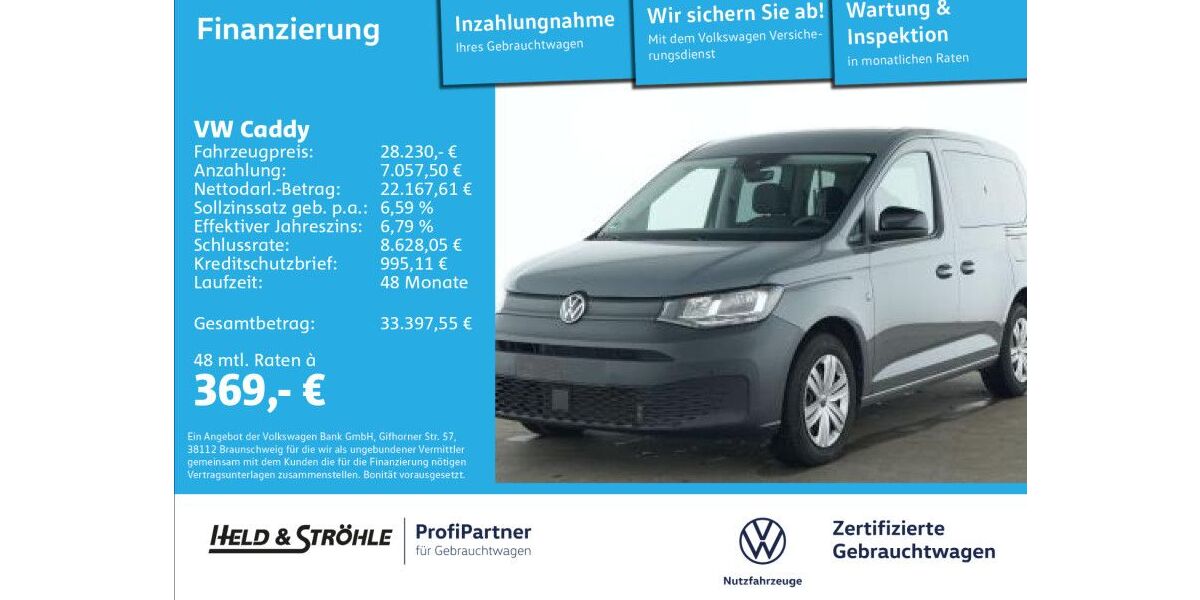 VW Caddy 19.221 km 28.230 &euro; Ulm 89079