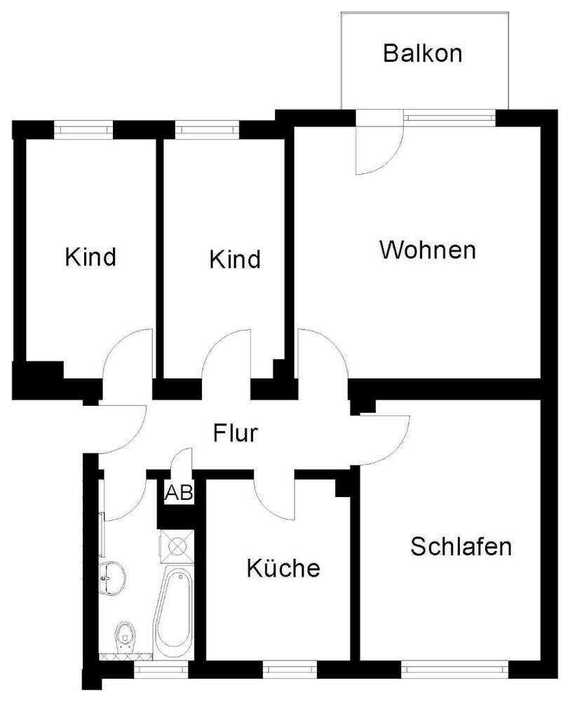 Wohnung zum Mieten in Wuppertal 590 € 80.68 m²
