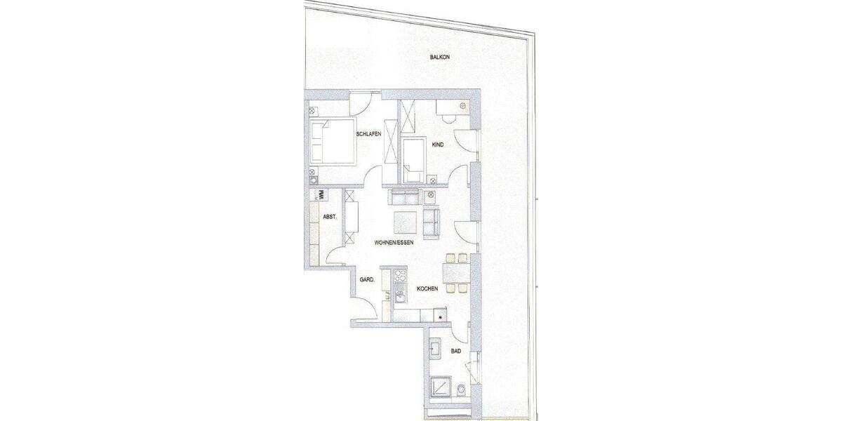 Etagenwohnung Burghausen - 3 Zimmer, 107 m&sup2;, 1.390&euro; | Angebot:26345451