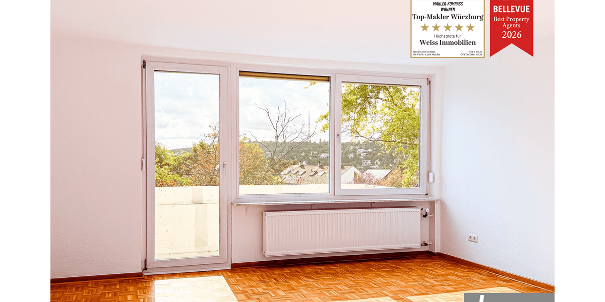 Etagenwohnung Höchberg - 3 Zimmer, 72 m&sup2;, 800&euro; | Angebot:27342154