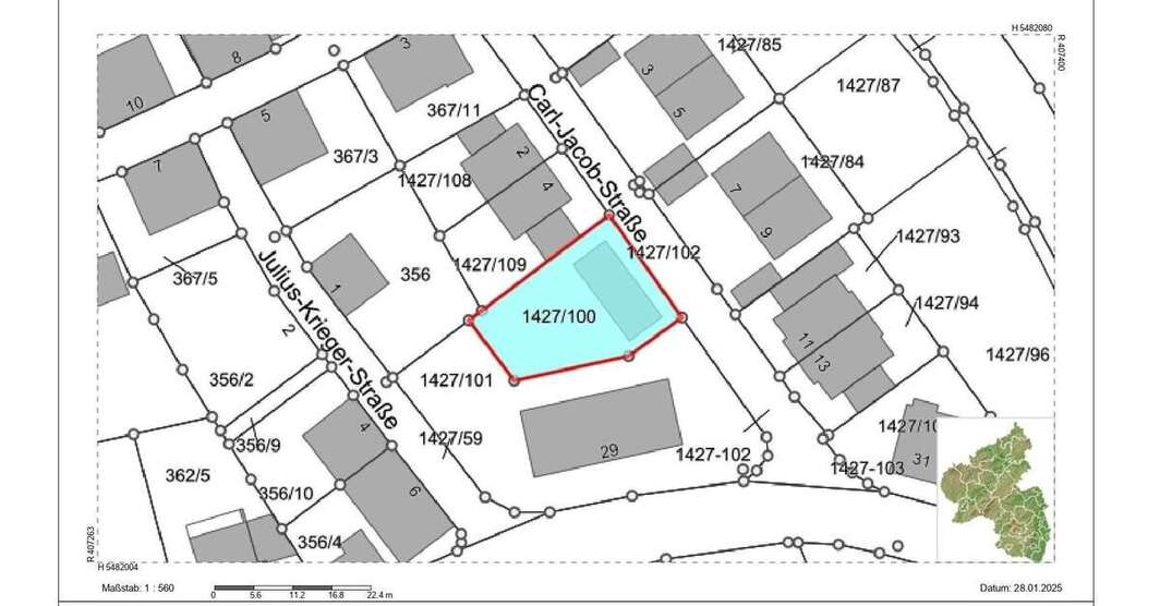 Grundstück zu verkaufen in Kaiserslautern 159.000 € 391 m² zimmer