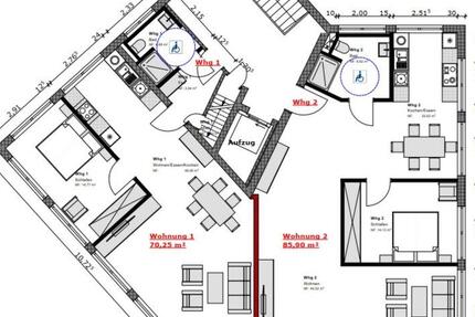 Exklusives barrierefreies Penthouse in Bad Windsheim zimmer