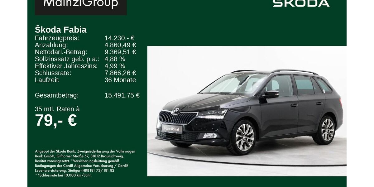 Skoda Fabia 76.825 km 14.230 &euro; Feldkirchen/Westerham 83620