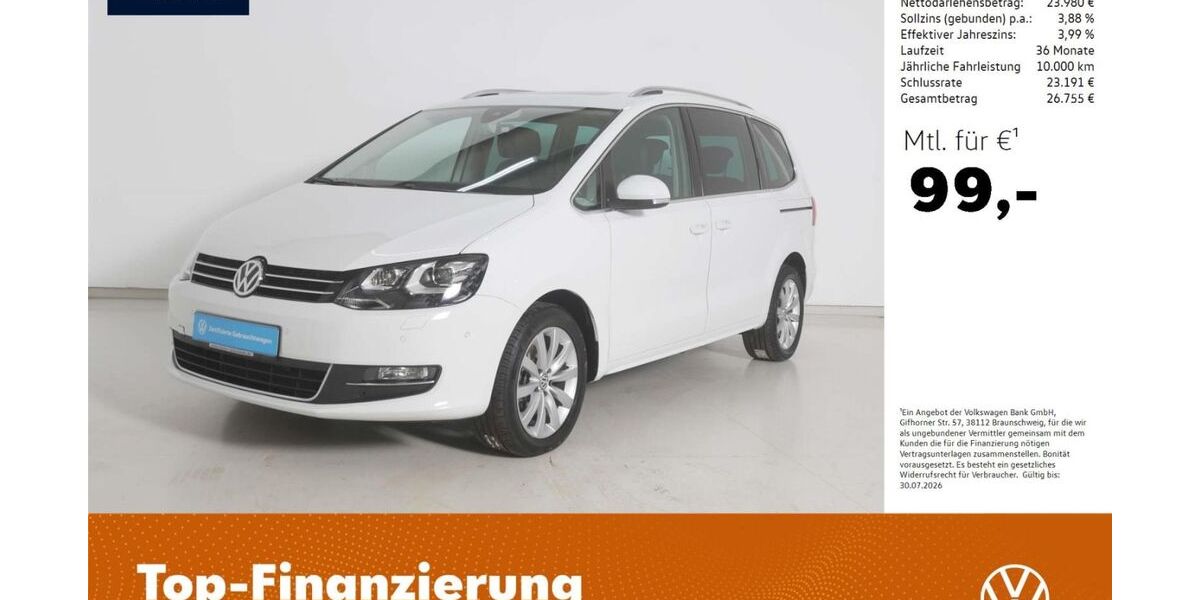 VW Sharan 44.672 km 29.980 &euro; Amberg 92224