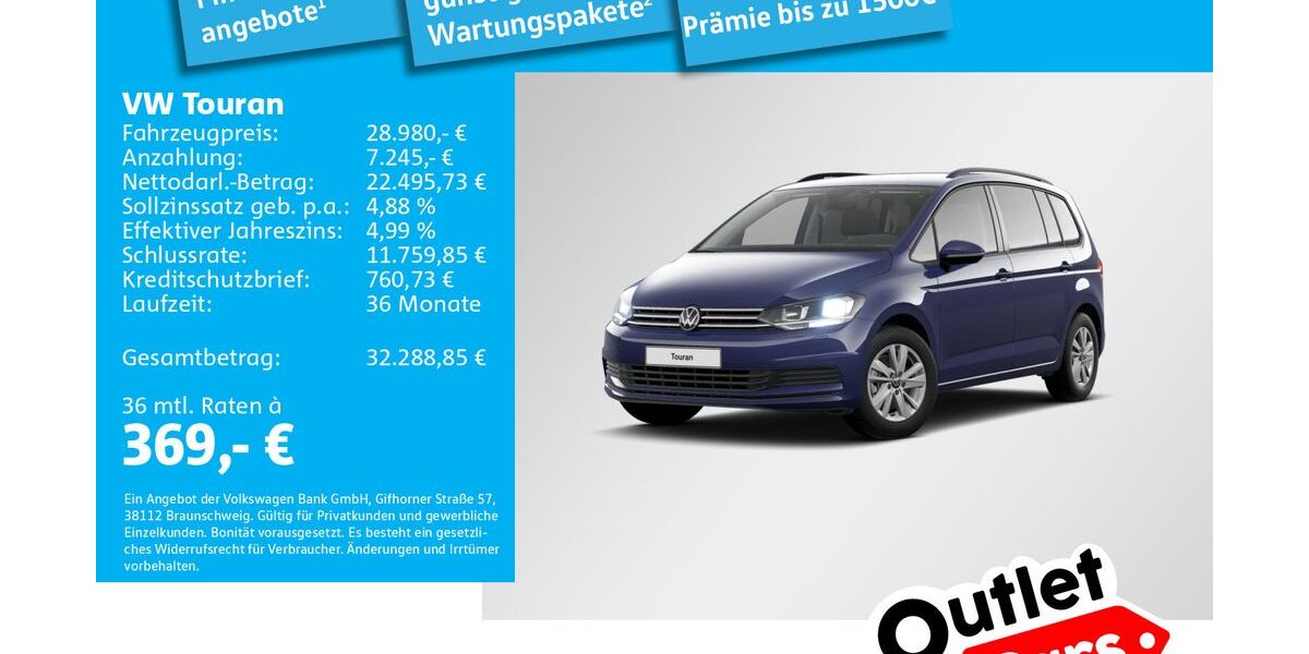VW Touran 62.449 km 28.980 &euro; Dachau 85221