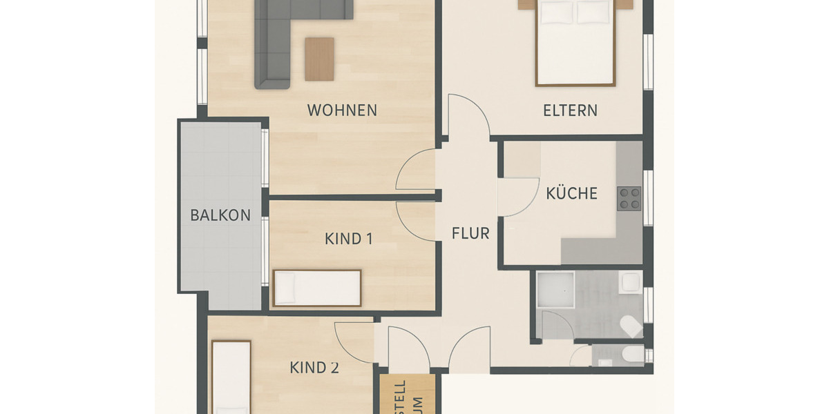 Etagenwohnung Hildesheim - 4 Zimmer, 94 m&sup2;, 259.000&euro; | Angebot:24560903