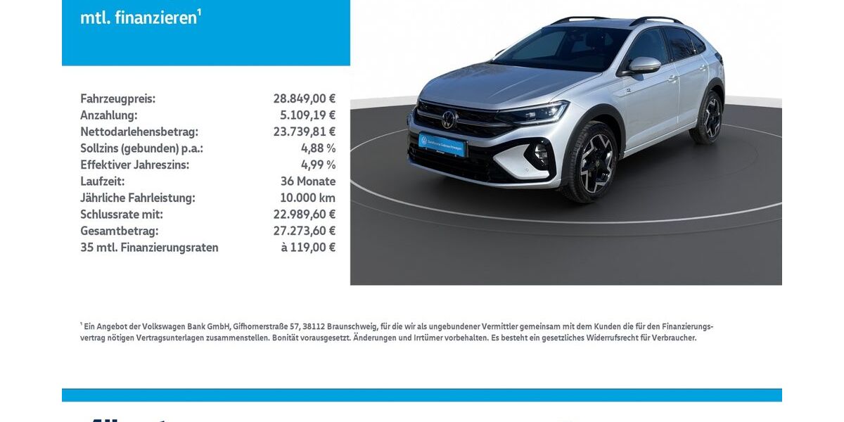 VW Taigo 6.600 km 27.869 &euro; Leinefelde-Worbis/DE 37327