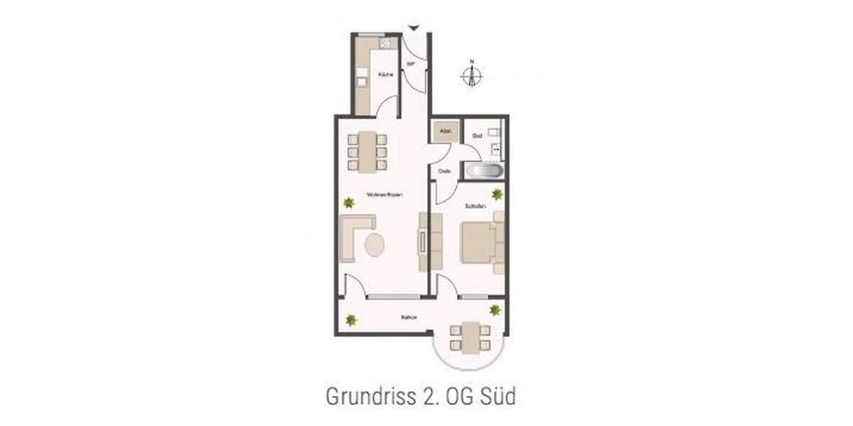 Etagenwohnung Muenchen Pasing-Obermenzing - 2 Zimmer, 71 m&sup2;, 1.830&euro; | Angebot:25571130
