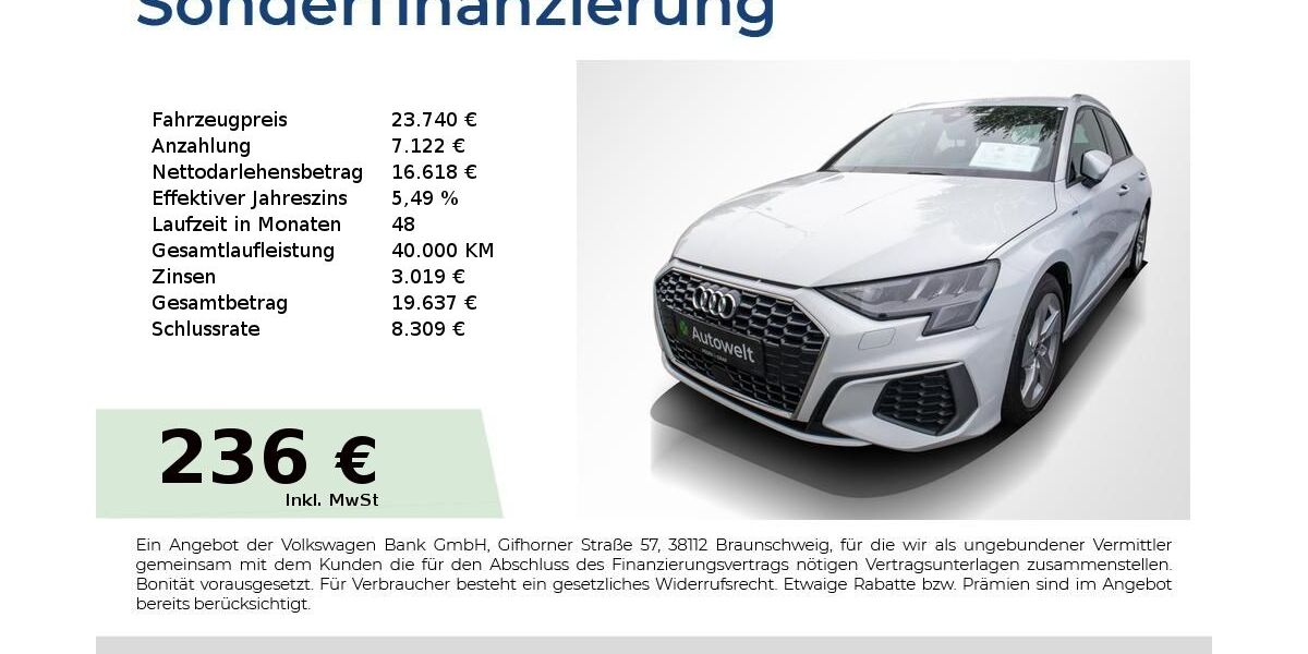 Audi A3 61.150 km 23.440 &euro; Nürnberg 90431