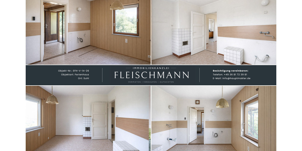 Ferienhaus mit Panorama-Weitblick – Ihr Rückzugsort am Stadtrand mit vielseitigem Potenzial - Ferienhaus Suhl / Friedbergsiedlung Friedbergsiedlung | Angebot:27059307