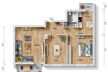 Wohnung zum Kaufen in Pforzheim 159.000 € 73.86 m²