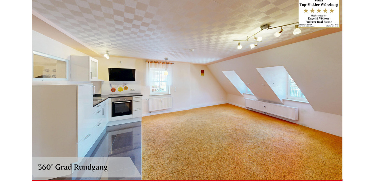 Mitten in Würzburg - gepflegte Citywohnung mit Stil 1 zimmer