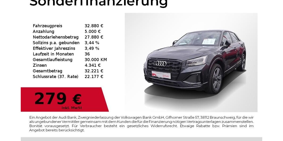 Audi Q2 27.585 km 32.880 € Lauf an der Pegnitz 91207