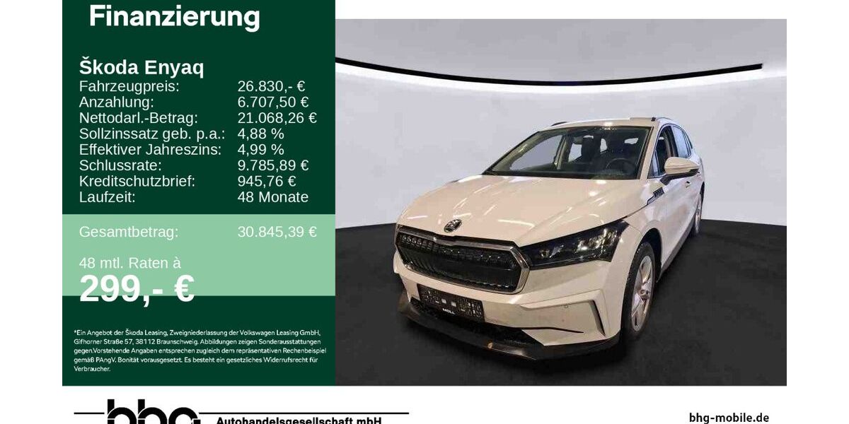 Skoda Enyaq 12.514 km 26.830 &euro; Bühl 77815
