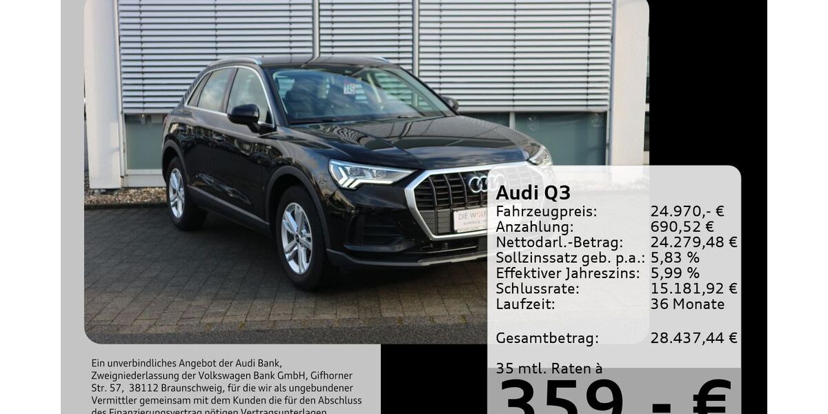 Audi Q3 88.136 km 24.970 &euro; Buergstadt 63927
