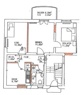 Etagenwohnung Lauta - 3 Zimmer, 60 m&sup2;, 420&euro; | Angebot:26662909