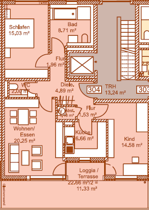 Wohnung zum Kaufen in Landshut 509.000 € 88.12 m² 3 zimmer
