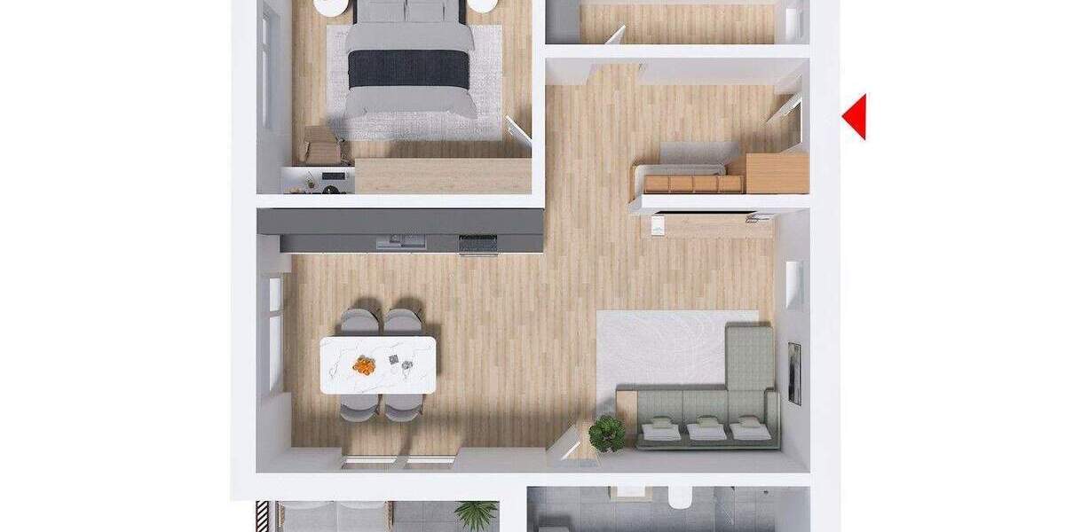 Etagenwohnung Auerbach Loh - 3 Zimmer, 71 m&sup2;, 248.500&euro; | Angebot:25760487